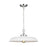 Visual Comfort Studio Wellfleet 1-Lt Med Wide Pendant, WH/Nickel