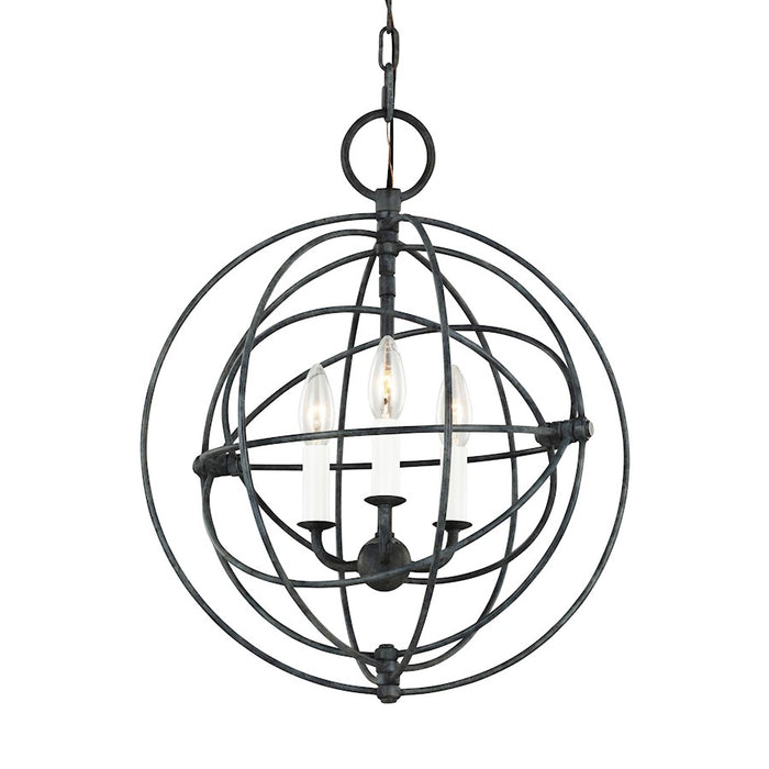 Visual Comfort Studio Bayberry 3-Lt Small Pendant, Weathered Galv