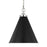 Visual Comfort Studio Wellfleet 1-Lt Med Cone Pendant, BK/Nickel