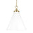 Visual Comfort Studio Wellfleet 1-Lt Med Cone Pendant, WH/BS