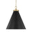 Visual Comfort Studio Wellfleet 1-Lt Large Cone Pendant, BK/BS