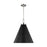 Visual Comfort Studio Wellfleet 1-Lt Large Cone Pendant, BK/Nickel - CP1281MBKPN