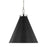 Visual Comfort Studio Wellfleet 1-Lt Large Cone Pendant, BK/Nickel