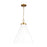 Visual Comfort Studio Wellfleet 1-Lt Large Cone Pendant, WH/BS - CP1281MWTBBS