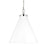 Visual Comfort Studio Wellfleet 1-Lt Large Cone Pendant, WH/Nickel