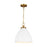 Visual Comfort Studio Wellfleet 1-Lt Med Dome Pendant, WH/BS