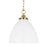 Visual Comfort Studio Wellfleet 1-Lt Med Dome Pendant, WH/BS