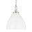 Visual Comfort Studio Wellfleet 1-Lt Med Dome Pendant, WH/Nickel