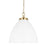 Visual Comfort Studio Wellfleet 1-Lt Large Dome Pendant, WH/BS