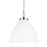 Visual Comfort Studio Wellfleet 1-Lt Large Dome Pendant, WH/Nickel