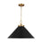 Visual Comfort Studio Wellfleet 1-Lt Wide Cone Pendant, BK/BS - CP1311MBKBBS