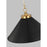 Visual Comfort Studio Wellfleet 1-Lt Wide Cone Pendant, BK/BS