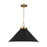 Visual Comfort Studio Wellfleet 1-Lt Wide Cone Pendant, BK/BS