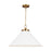 Visual Comfort Studio Wellfleet 1-Lt Wide Cone Pendant, WH/BS