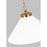 Visual Comfort Studio Wellfleet 1-Lt Wide Cone Pendant, WH/BS