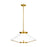 Visual Comfort Studio Ultra-Lt 1-Lt Wide Pendant, Brass/Frosted - CP1331BBS