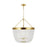 Visual Comfort Studio 1344 Summerhill 4 Light Pendant, Brass/Clear - CP1344BBS