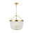 Visual Comfort Studio 1354 Summerhill 4 Light Pendant, Brass/Clear - CP1354BBS