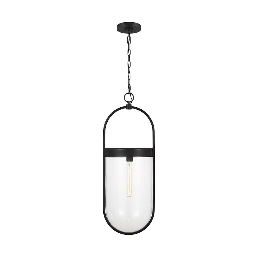 Visual Comfort Studio Blaine 1 Light Large Pendant, Aged Iron/Clear - CP1361AI