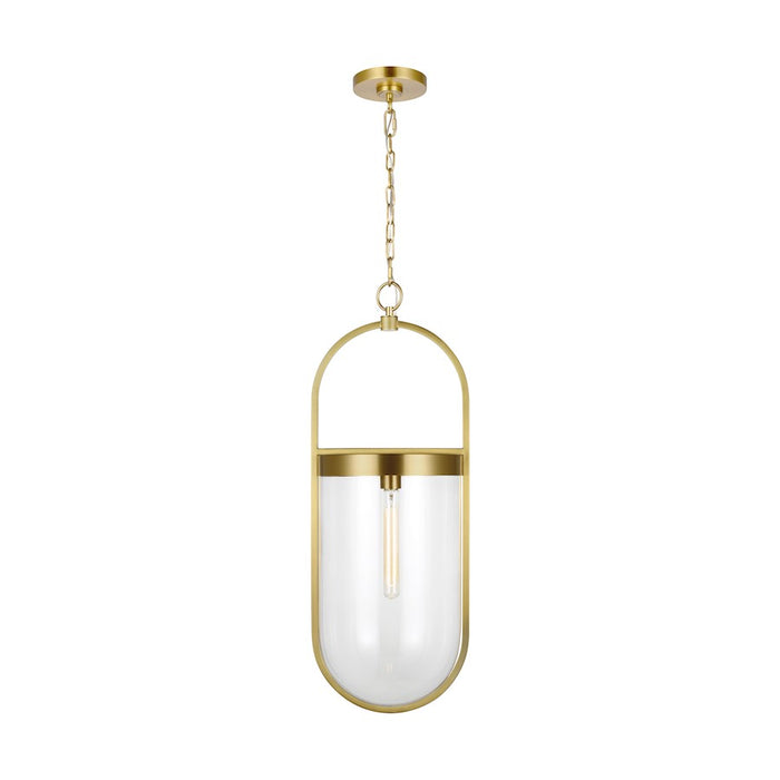 Visual Comfort Studio Blaine 1-Lt Large Pendant, Burnished/Clear - CP1361BBS