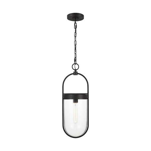 Visual Comfort Studio Blaine 1 Light Small Pendant, Aged Iron/Clear - CP1371AI