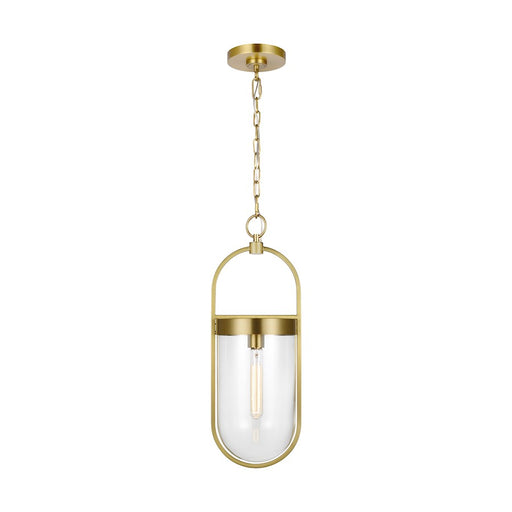 Visual Comfort Studio Blaine 1-Lt SM Pendant, Burnished/Clear - CP1371BBS