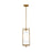 Visual Comfort Studio Perno 1 Light Hanging Shade, Brass/Silk/Blast