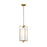 Visual Comfort Studio Perno 1 Light Hanging Shade, Brass/Silk/Blast