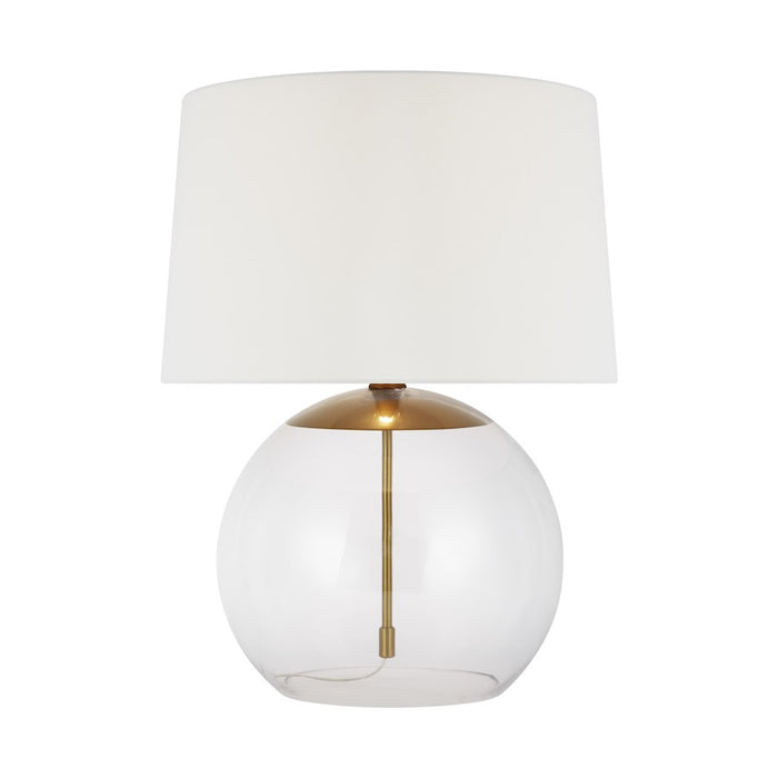 Visual Comfort Studio Atlantic 1-Lt Table Lamp, Brass/White Linen