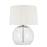 Visual Comfort Studio Atlantic 1-Lt Table Lamp, Nickel/White Linen - CT1021PN1