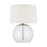 Visual Comfort Studio Atlantic 1-Lt Table Lamp, Nickel/White Linen