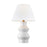 Visual Comfort Studio Abaco 1-Lt Large Table Lamp, Arctic WH/WH