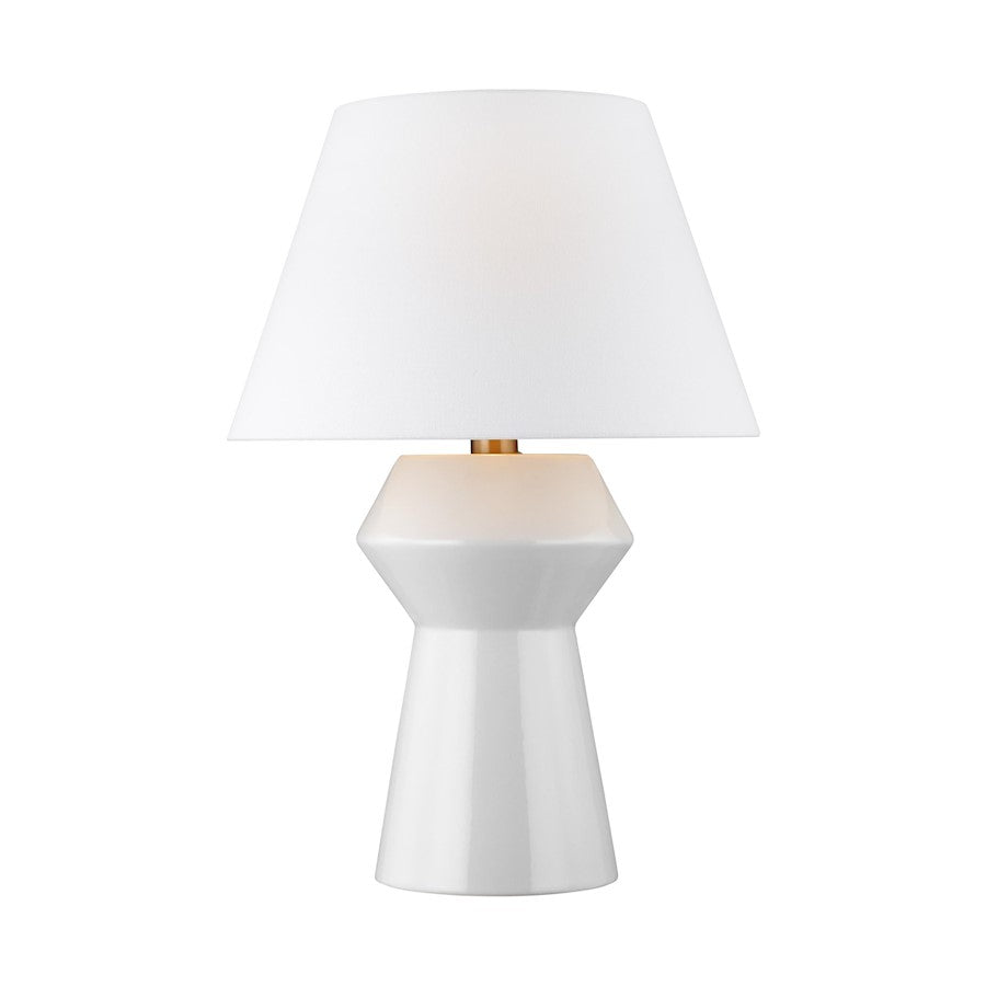 Visual Comfort Studio Abaco 1 Light Inverted Table Lamp, White - CT1061ARCBBS1