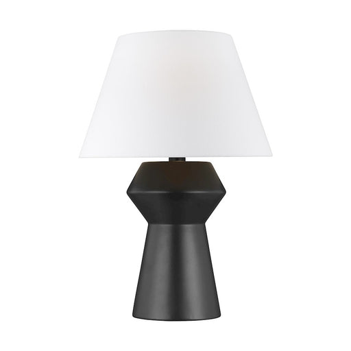 Visual Comfort Studio Abaco Inverted Table Lamp, Coal/WH Linen - CT1061COLAI1