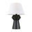 Visual Comfort Studio Abaco Inverted Table Lamp, Coal/WH Linen