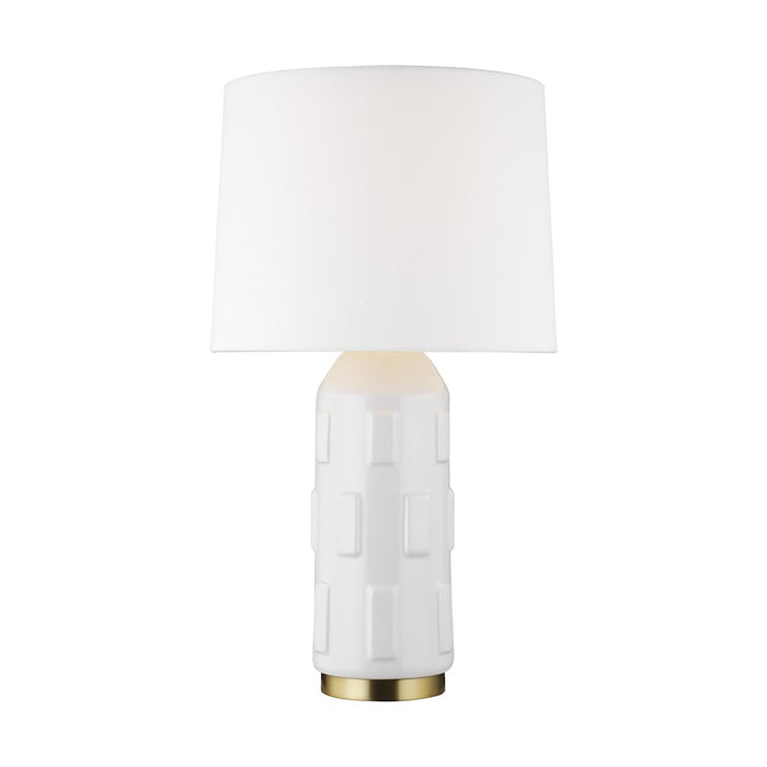 Visual Comfort Studio Morada 1-Lt Med Table Lamp, Arctic WH/WH - CT1071ARC1