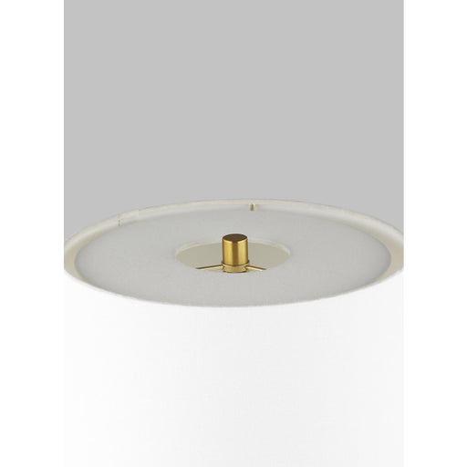 Visual Comfort Studio Morada 1-Lt Med Table Lamp, Arctic WH/WH