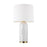 Visual Comfort Studio Morada 1-Lt Med Table Lamp, Arctic WH/WH