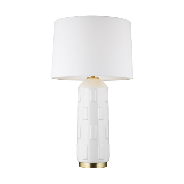 Visual Comfort Studio Morada 1-Lt Large Table Lamp, Arctic WH/WH