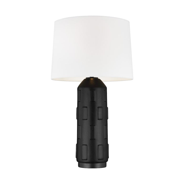 Visual Comfort Studio Morada 1-Lt Large Table Lamp, Coal/WH Linen