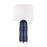 Visual Comfort Studio Morada 1-Lt Large Table Lamp, Indigo/WH Linen