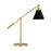 Visual Comfort Studio Wellfleet 1-Lt Cone Desk Lamp, Black/Brass