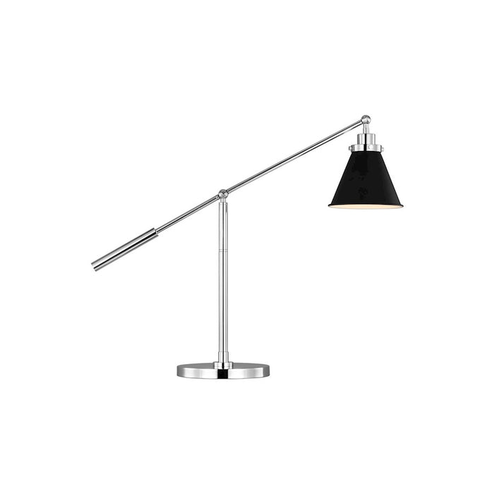 Visual Comfort Studio Wellfleet 1-Lt Cone Desk Lamp, Black/Nickel