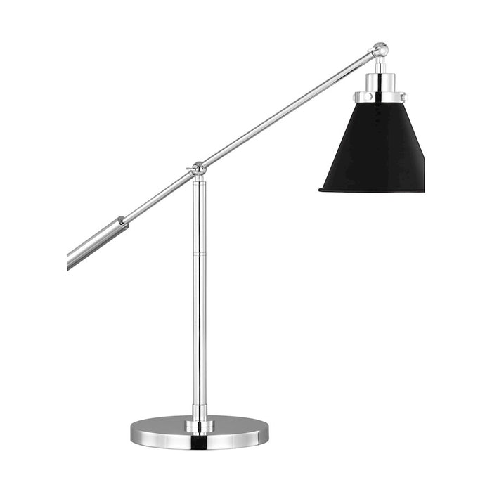 Visual Comfort Studio Wellfleet 1-Lt Cone Desk Lamp, Black/Nickel