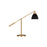 Visual Comfort Studio Wellfleet 1-Lt Dome Desk Lamp, Black/Brass - CT1101MBKBBS1