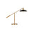 Visual Comfort Studio Wellfleet 1-Lt Wide Desk Lamp, Black/Brass