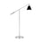 Visual Comfort Studio Wellfleet 1-Lt Cone Floor Lamp, BK/Nickel