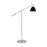 Visual Comfort Studio Wellfleet 1-Lt Dome Floor Lamp, BK/Nickel - CT1131MBKPN1