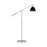 Visual Comfort Studio Wellfleet 1-Lt Dome Floor Lamp, BK/Nickel