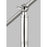 Visual Comfort Studio Wellfleet 1-Lt Dome Floor Lamp, WH/Nickel